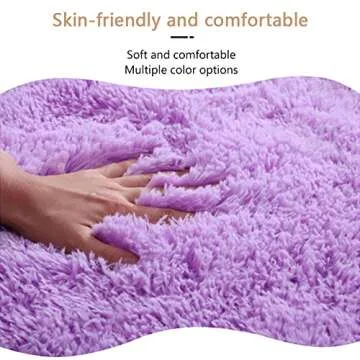 SEAHOME Non Slip Bathroom Rug Set 3 Pc - Plush Comfort