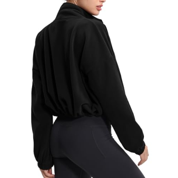 Stylish Women's Fleece Cropped Jacket for Winter Wear