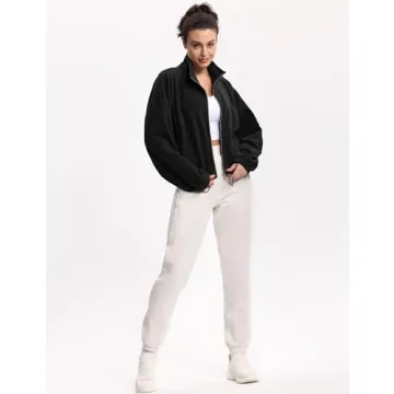 Stylish Women's Fleece Cropped Jacket for Winter Wear