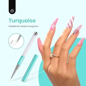 Beetles Gel Polish Nail Art Brush Set for Creative Designs