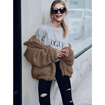 PRETTYGARDEN Women's Fashion Winter Coat Sherpa Fleece Faux Fur Shearling Oversized Trendy Jackets W...