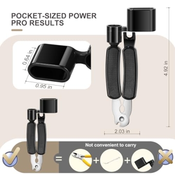 3-in-1 Guitar String Winder and Cutter for All Instruments