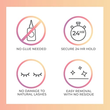 imPRESS Falsies Self Adhesive Eyelashes Eyelash Clusters Kit, 12mm-14mm Glam Volume Lashes, Black, No Glue Needed, Invisible Band, 24 Hours | 20 Clusters & Ergonomic Non-Stick Applicator - Spiky