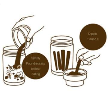 Komax Salad Bottle Set of 2, with Leak Proof Salad Sauce Dressing Case (Pink, Green)