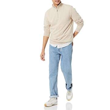Amazon Essentials Men's Lightweight Quarter-Zip Sweatshirt