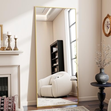 BEAUTYPEAK Full Length Mirror, 71"x26" Standing Hanging or Leaning Against Wall Floor Mirrors Body D...