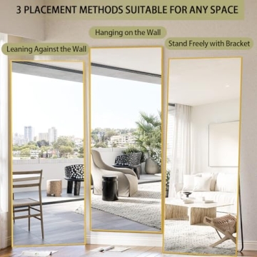 Stylish BEAUTYPEAK Full Length Mirror for Home Decor