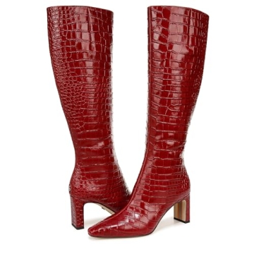 Stylish Sam Edelman Sylvia Knee High Boot in Scarlet Cherry