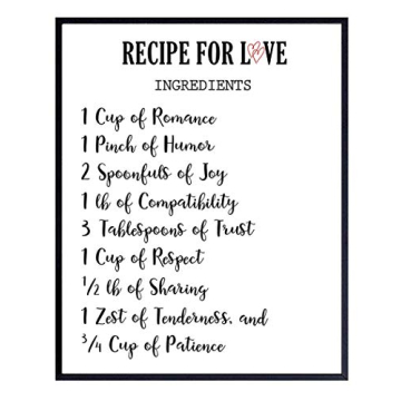 Romantic Art - Sentimental Decor - Anniversary, Wedding, Engagement, Bridal Shower Gifts - Valentine...