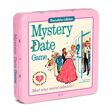 Vintage Mystery Date Classic Board Game - Nostalgic Tin Case, Pink