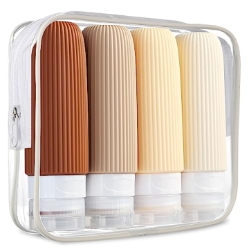 Mrsdry Travel Bottles for Toiletries, TSA Approved 3oz Portable Travel Bottles, BPA Free Leak Proof ...