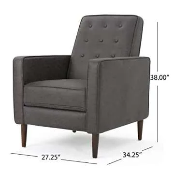 Stylish Recliner - Christopher Knight Mervynn Microfiber