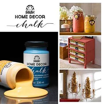 Delta Creative FolkArt 34924 Home Decor Chalk Furniture & Craft Paint in Assorted Colors, 8 ounce, Seaside Villa