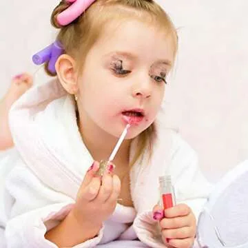 RONRONS 12 Pieces Pencil Lip Gloss Tubes, Empty Mini Pencil Shaped Lip Gloss Tubes Containers Clear Lip Balm Tube Plastic Refillable Bottle for Women Girls Gifts, 5ml