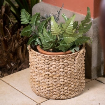 Wholestory Collective Large Wicker Storage Basket for Home