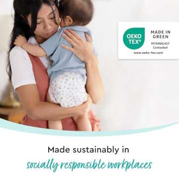 Diapers - Size 1 (4-11 lbs), Half-Monthly Supply (224 Count),Skin-Friendly, Ultra Soft, Chlorine-Free & Absorbent Baby Diapers