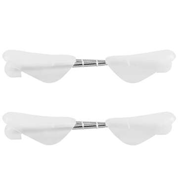 SneakNeat Shoe Tree Stretcher Plastic, 2 Pairs - Keep Shoes in Perfect Shape & Form - Flexible Spring, Sturdy, Lightweight - Sneakers, Trainers, Dress Shoes - 12.5" Fits Various Sizes Great Gift Idea