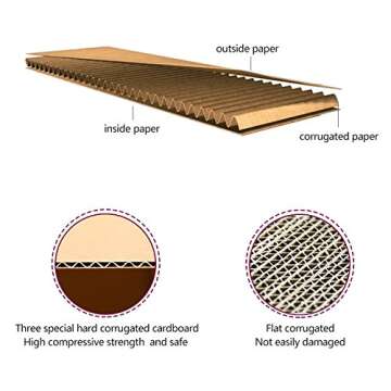 RUSPEPA Recyclable Corrugated Box Mailers for Shipping