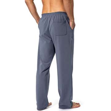 Comfortable Cotton Yoga Sweatpants for Men by Pudolla