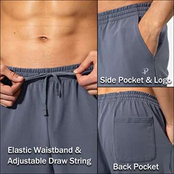 Comfortable Cotton Yoga Sweatpants for Men by Pudolla