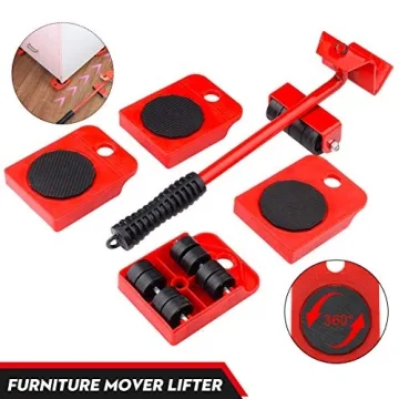 GEMITTO Heavy Duty Furniture Sliders and Lifter Kit for Easy Moves