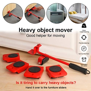 GEMITTO Heavy Duty Furniture Sliders and Lifter Kit for Easy Moves