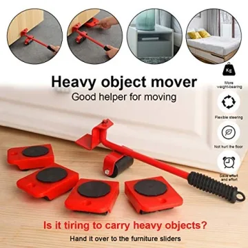 GEMITTO Heavy Duty Furniture Sliders and Lifter Kit for Easy Moves