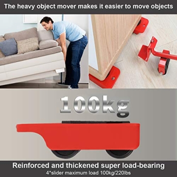 GEMITTO Heavy Duty Furniture Sliders and Lifter Kit for Easy Moves