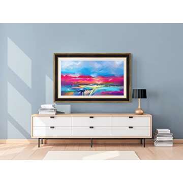 Frame My TV Deco TV Frames - Antique Gold & Black Smart Frame Compatible ONLY with Samsung The Frame TV (55", Fits 2021-2025 Frame TV)