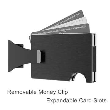 furid Card Holder Mens Wallet: Slim Minimalist Wallet with Money Clip- RFID Blocking Credit Card Hol...