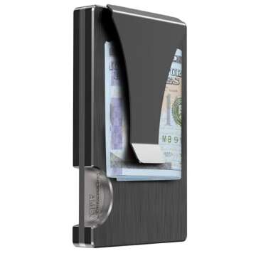 furid Card Holder Mens Wallet: Slim Minimalist Wallet with Money Clip- RFID Blocking Credit Card Holder, Front Pocket Wallet Gift