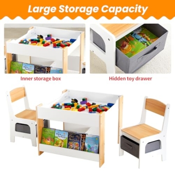 Asweets Kids Table and Chair Set for Creative Play