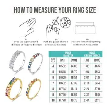 Rainbow Eternity Ring - Dainty 14K Gold Jewelry for Her