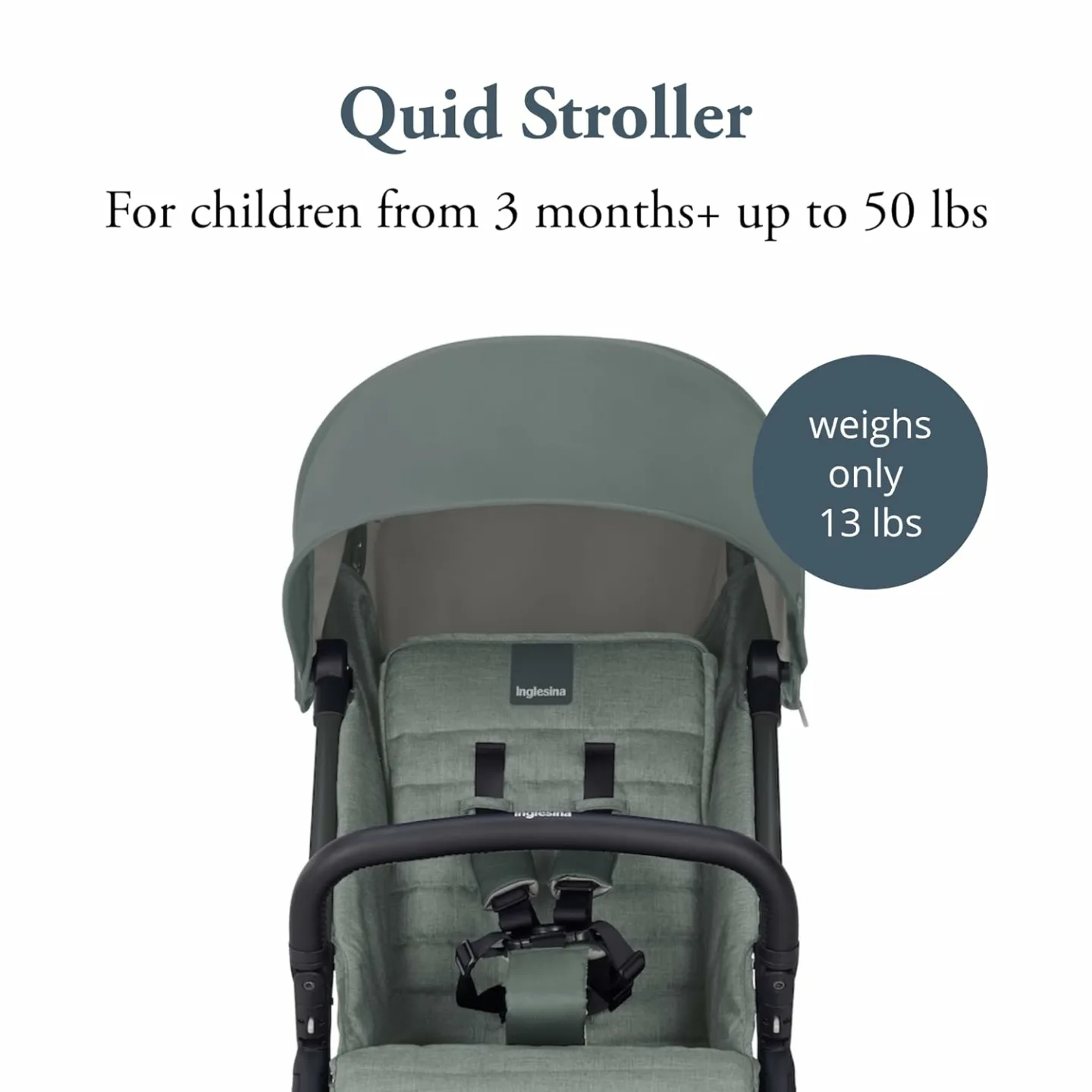 Inglesina Quid Stroller for Travel - Lightweight & Safe
