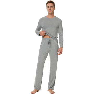NACHILA Men's Bamboo Pajamas - Soft Lounge Sleepwear