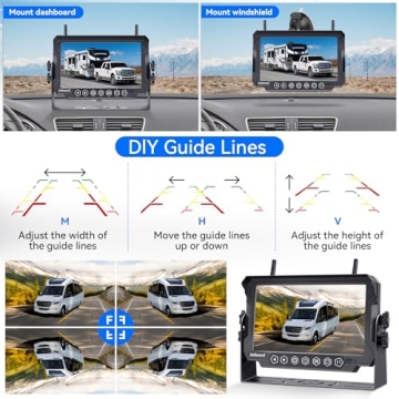 DoHonest V23 Wireless Backup Camera - 1080P Dual Kit