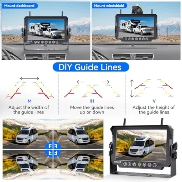 DoHonest V23 Wireless Backup Camera - 1080P Dual Kit