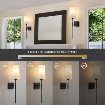 Rechargeable Wireless Wall Sconces - Effortless Elegance