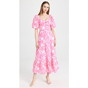 Free the Roses Women's Floral Maxi Dress for Summer Events