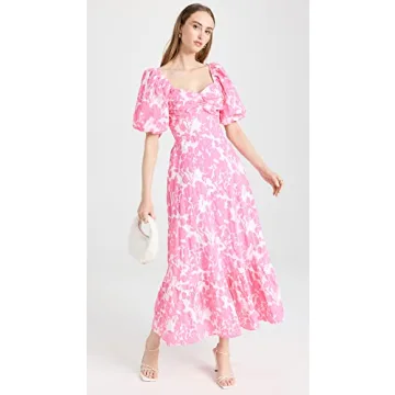 Free the Roses Women's Floral Maxi Dress for Summer Events