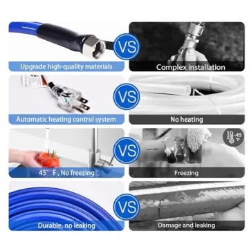 Yurnomy Heated RV Water Hose 30FT Antifreeze -45℉