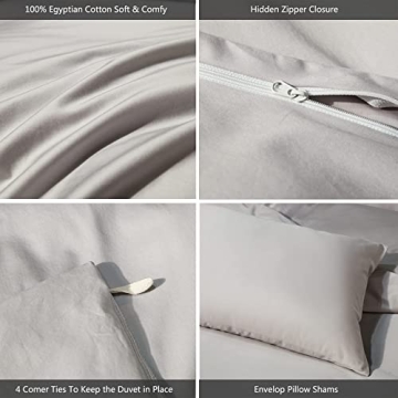 MooMee Luxury 600 TC Cotton Duvet Cover Set - Queen Size
