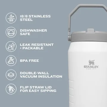 Stanley IceFlow Flip Straw Jug 64 oz Durable Insulated Water Bottle