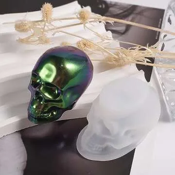 Nenkarn 3D Skull Molds for Halloween Crafts and Gifts