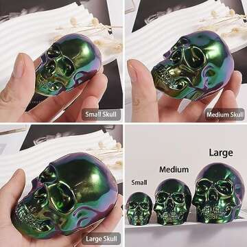 Nenkarn 3D Skull Molds for Halloween Crafts and Gifts