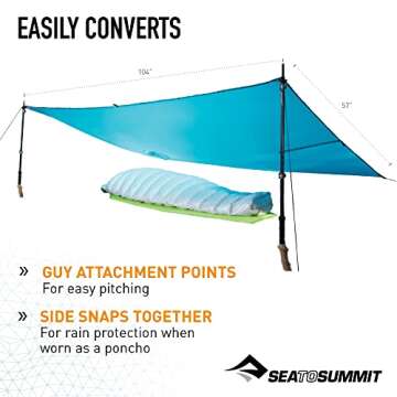 Sea to Summit Ultra-SIL Nano Poncho - Versatile Rain Protection
