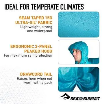 Sea to Summit Ultra-SIL Nano Poncho - Versatile Rain Protection