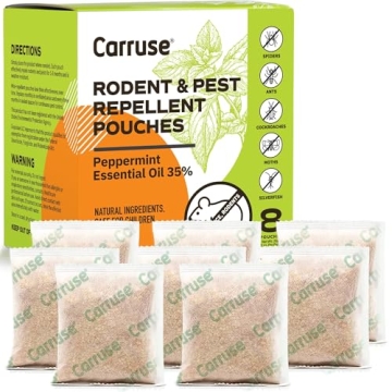 Mouse Rodent Repellent Peppermint Oil: Mice Away Repellent Indoor & Outdoor - Home Pest Pouches for ...