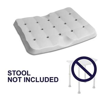 KMINA - Shower Seat Cushion Waterproof (13.7”x10.6”x1.3”, Stool not Included), Bath Seat Cushi...