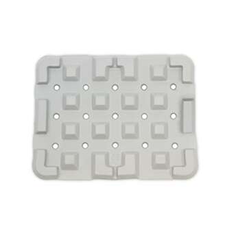 KMINA - Shower Seat Cushion Waterproof (13.7”x10.6”x1.3”, Stool not Included), Bath Seat Cushion for Elderly, Bath Chair Cushions for Seniors, Kneeling Pads, Stadium Seat Cushion - Made in Europe